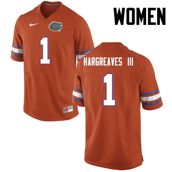 Florida Gators Women #1 Vernon Hargreaves III College Football Jersey Orange